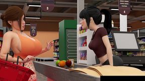 all my roommates love 2.1 - a futanari mom bumps into a fan and a pregnant futanari mom gets some stress relief