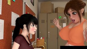 all my roommates love 2.1 - a futanari mom bumps into a fan and a pregnant futanari mom gets some stress relief