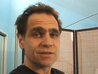 Golden-haired hottie gets bazookas pegged whilst blind folded