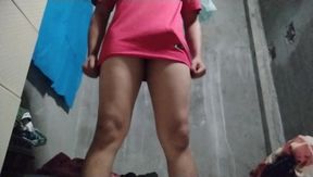 Young Man Gives Himself a Blowjob in His Room