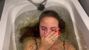 Sinking Beauty: Held Underwater, Begging for Air