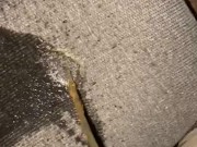 Had to piss real bad so I pissed on a chair and moved around a bit