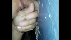 Tony Gage at glory hole