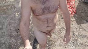 I walk down the street completely naked