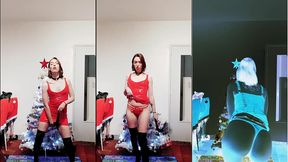 5 decembre : voici une danse de dominatrice avec robe en latex et fouet ! fouish...