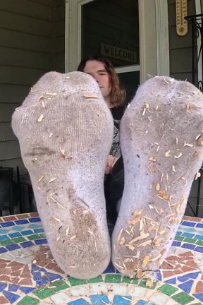 I Show off My Dirty Socks and Feet
