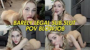 Barely Legal Sub Slut POV Blowjob HD