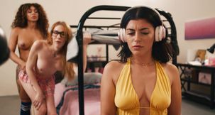 Fucking my TS roommates ass while doing homework