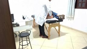 Proctologist Performs Anal Exam On Constipated Patient