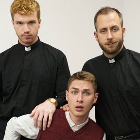 Young Twink Catholic Boy Fucked By Two Priests During Check