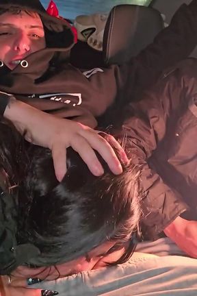 Dirty Sluts Sucking Dick in the Uber Before Party! Knock Knock Stream