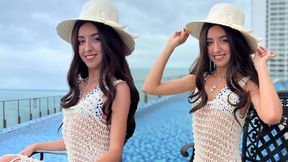 Katty West - Gorgeous Spanish Blanca Wants To Try Russian White Cock On Vacation - Creampie