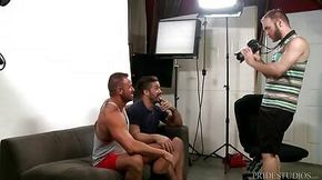 Group Sex With Hairy Muscle Hunk Daddies & Cumshots
