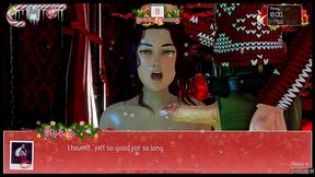 unlimited christmas [xmas hentai pornplay] ep.10 that milf took my big cock down her throat wearing her slutty christmas outfit