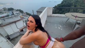 bareback! hotwife fucking with a big black cock