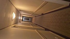 Walking hotel corridors naked