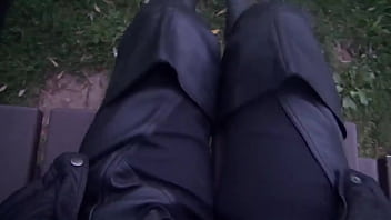bikergirl in leather