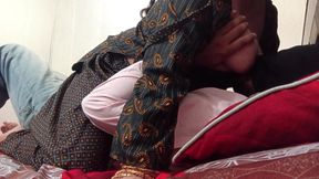 Desi Indian wife in salwar kameez with husband hard fucking