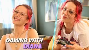 Gamer Girl - Lightful Gamer Diana Enjoys A Steamy Gaming And Masturbation Session - Part 1 Of 2