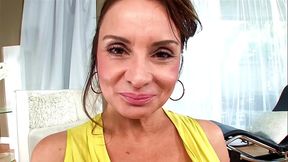 REBECCA BARDOUX Cougar MILF Huge Cock POV Blowjob and Cum Facial