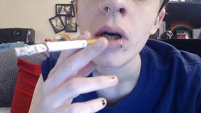 Dyke blows smoke in your face