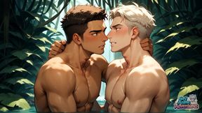 Anal Slut's Fantastic XXX Time with Jungle Muscle Man's Cum!