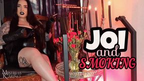 JOI for My Human Ashtray - Femdom POV Smoking | Mistress Karino