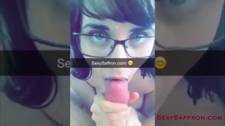 See Through Nighty Tease &amp; Blowob! Sexy Snapchat Saturday - March 12th 2016