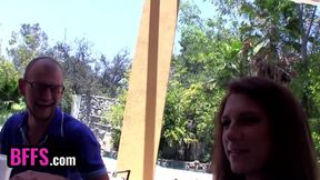 BFFS - Lucky nerd gets to tutor three hot ladies on study group rewarded him with their pussies