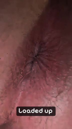 Hot wife spreads her ass for breeding cum