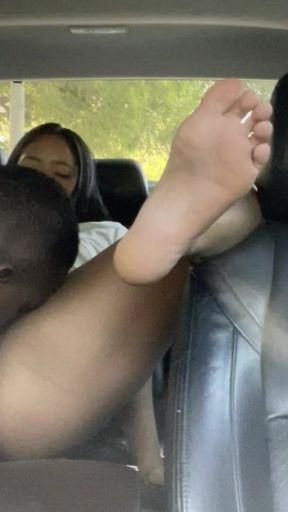 The Uber boy eats my pussy while we go home -amateur couple- nysdel   Clip 3