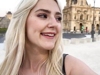 I drilled a random man on my weekend in Paris and let him cum on me - Eva Elfie