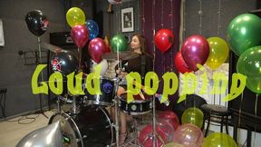 Crazy loud drummer popping all