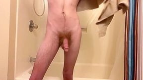 Ginger Takes Steamy Hot Shower