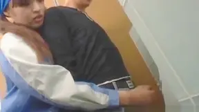 Asian Toilet Attendant JAV Scene – Steamy Encounter in Public Restroom