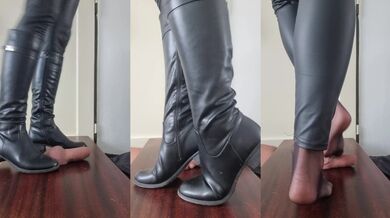 Barbie cock Trampling with Boots and Stockings No.22