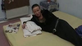 Terrible mature nasty whore gives an interview on cam