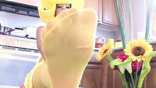 Beautiful Gigantic Tittied Hot Fucking a Cucumber