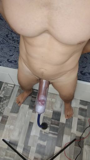 POV penis-pump demonstration