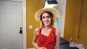 pixie petite blonde coed anal toy play deep dildo ride heat!