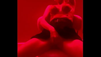 Sexy girl in the red room