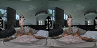 UP CLOSE VR - POV Stacked Cock Hungry Babe Nicole Doshi Titty Fucks You Then Wildly Rides You