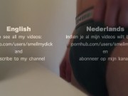 a short piss pause in the sink