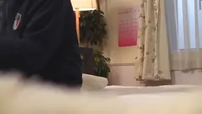 Seductive Japanese AV Model in a school uniform enjoys sex toys