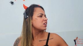 Farting, part 1, by Olivia Mattos and Slave (cam by Manu) FULL HD