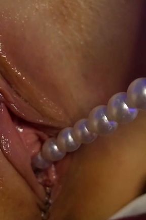 Sensual Oiled Masseuse Topless Back Massage and Aesthetic Vaginal Pearl Expulsion