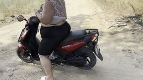 SSBBW Leonie's Thrilling Mountain Scooter Ride!