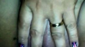 Filthy mature whore finger fucks her greasy snatch for me in front of the webcam