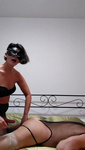 I'm going to fuck you bitch so no one can fuck you! I'll take you where you haven't been before, come on, cum.