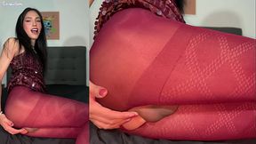 One magical night. stockings ripped, control lost